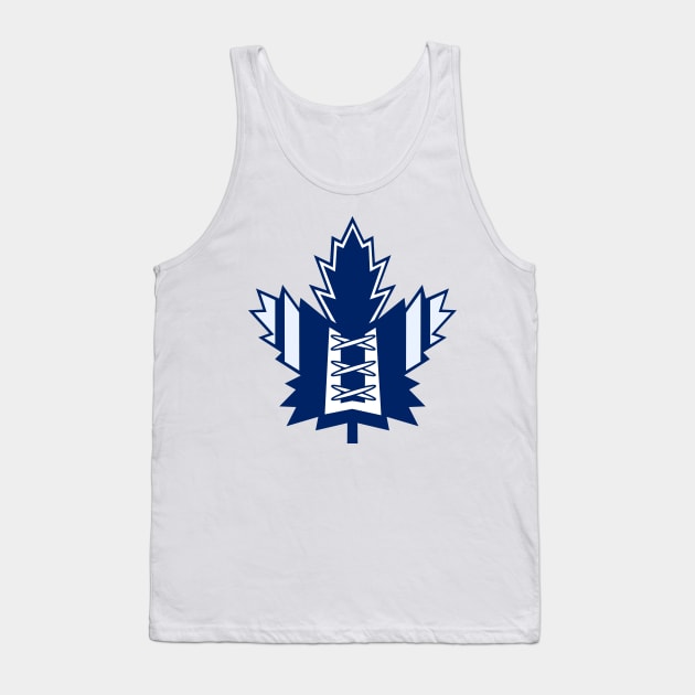 Maple Leaf Hockey Jersey Tank Top by SteamboatJoe